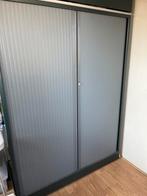 Roldeur kantoorkast met sleutel grijs/groen 120x162x45, Ophalen, Gebruikt, 100 tot 150 cm, Metaal