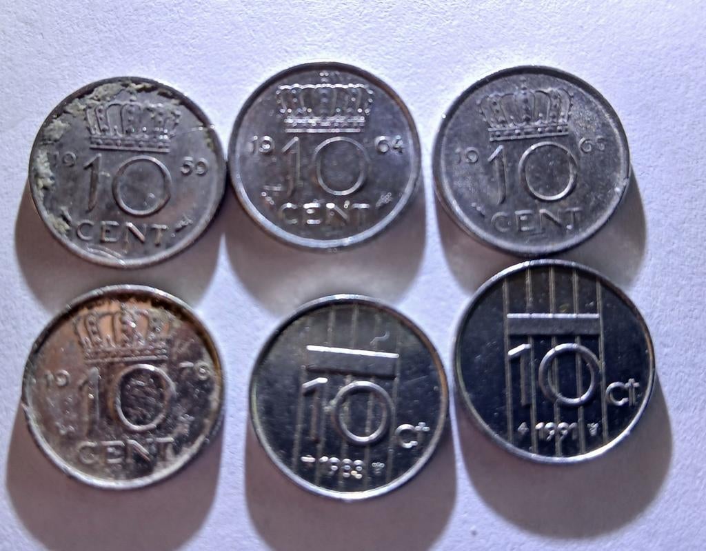 Nederlandse dubbeltjes 1959-1991, Ophalen of Verzenden, Koningin Beatrix, 10 cent