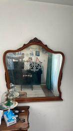 Oude grote spiegel in mooie lijst, Antiek en Kunst, Antiek | Spiegels, Ophalen, Rechthoekig