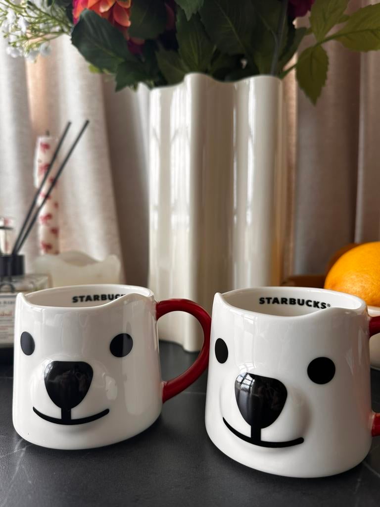 Starbucks polar bear limited edition, Ophalen of Verzenden, Zo goed als nieuw, Overige stijlen, Kop(pen) en/of Schotel(s)