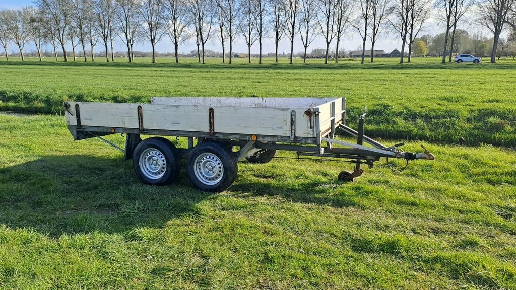 Te koop, Hapert 2000kg trailer met 2x 1350 kg as., Ophalen, Gebruikt