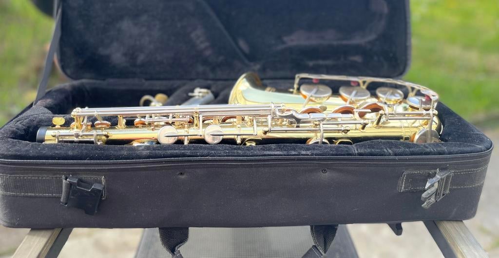 Yamaha YAS-25 alt saxofoon, Ophalen of Verzenden, Zo goed als nieuw, Alt