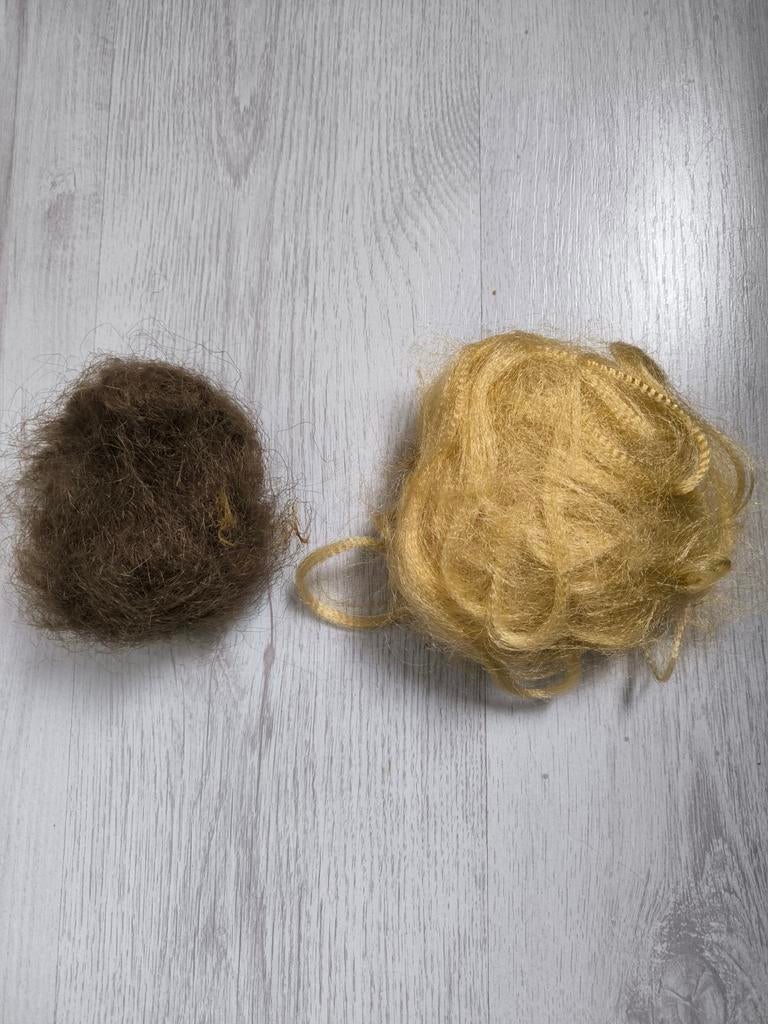 Nephaar voor opsteken - Blond en Bruin, Ophalen of Verzenden, Gebruikt, Pruik of Haarverlenging