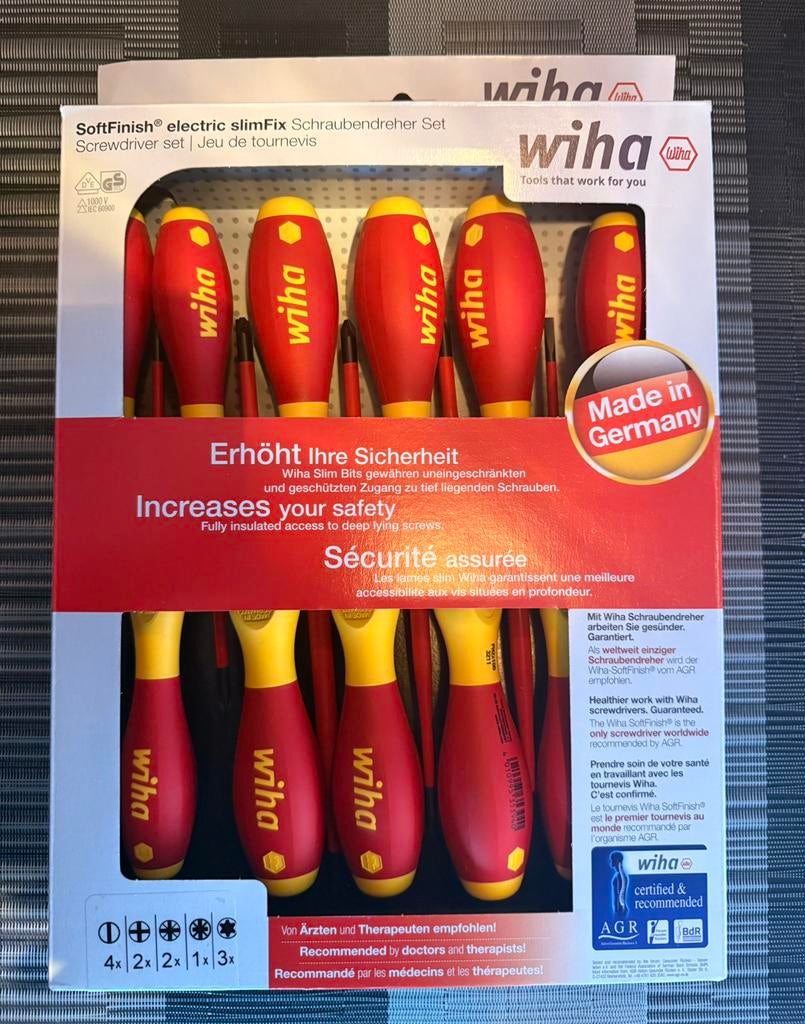 Wiha 12 delige schroevendraaierset, Doe-het-zelf en Verbouw, Gereedschap | Handgereedschap, Ophalen of Verzenden, Nieuw