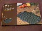 Geëmailleerde gietijzeren grill pan, Ophalen of Verzenden, Zo goed als nieuw