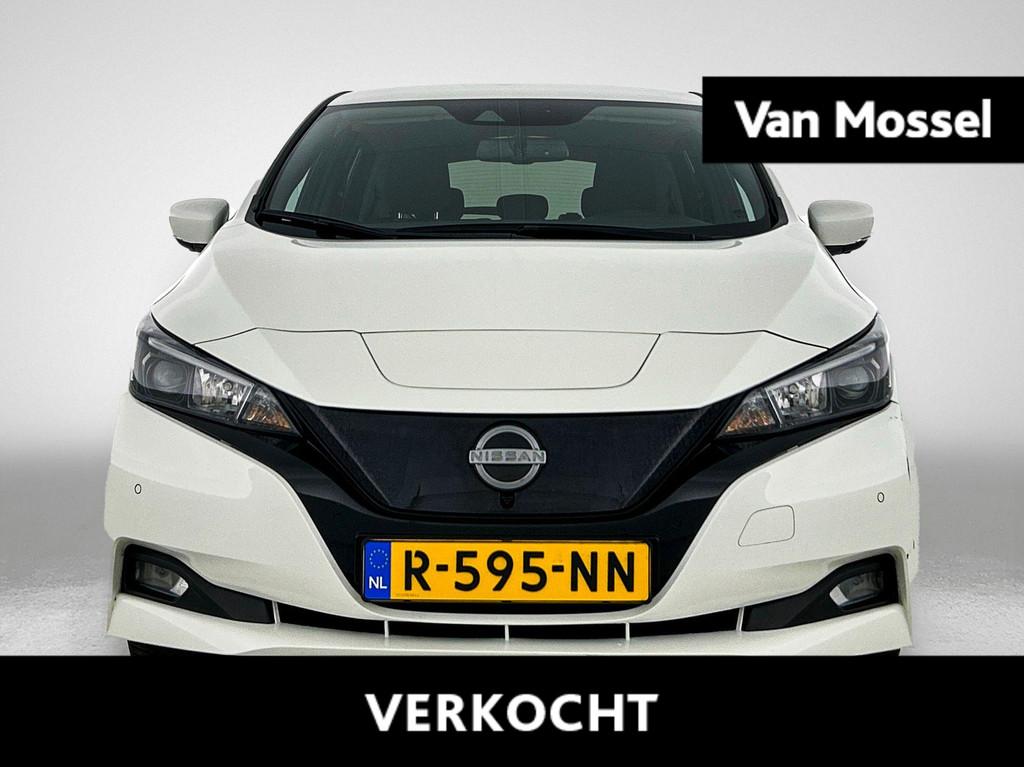 Nissan LEAF N-Connecta 40 kWh | navigatiesysteem full map |a, Auto's, Nissan, Stof, Gebruikt, 150 pk, Wit