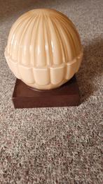 Art deco plafondlamp met bakeliet en licht roze glas, Antiek en Kunst, Ophalen of Verzenden