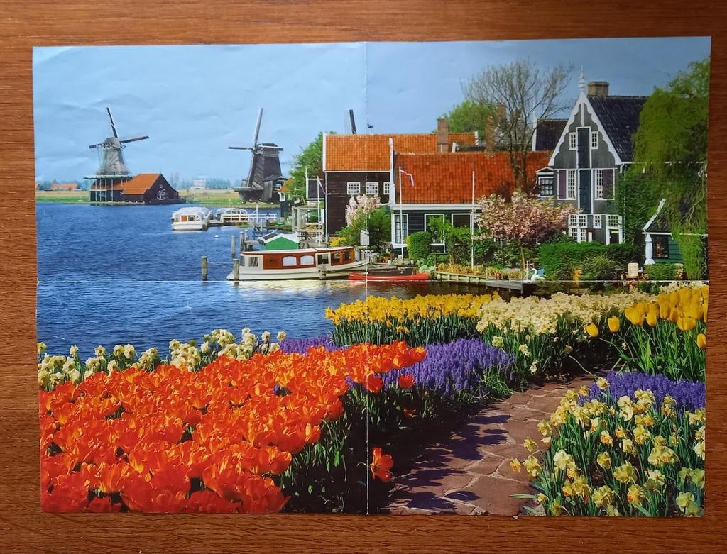 Legpuzzel Zaanse Schans 950 stukjes Jumbo, Ophalen of Verzenden, 500 t/m 1500 stukjes, Gebruikt