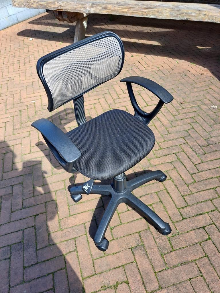 Bureaustoel klein formaat, Ophalen, Gebruikt, Zwart