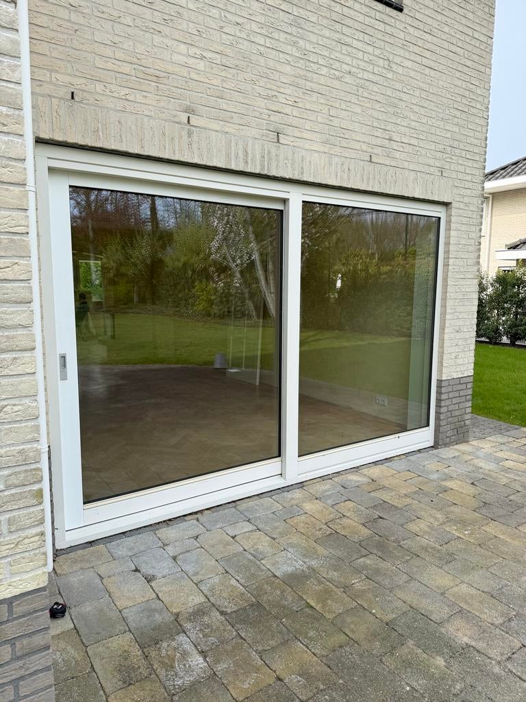 Schuifpui Buitenmaat 225x345 cm - hr++ Glas, Ophalen, Gebruikt, 225 cm of meer, Inclusief glas