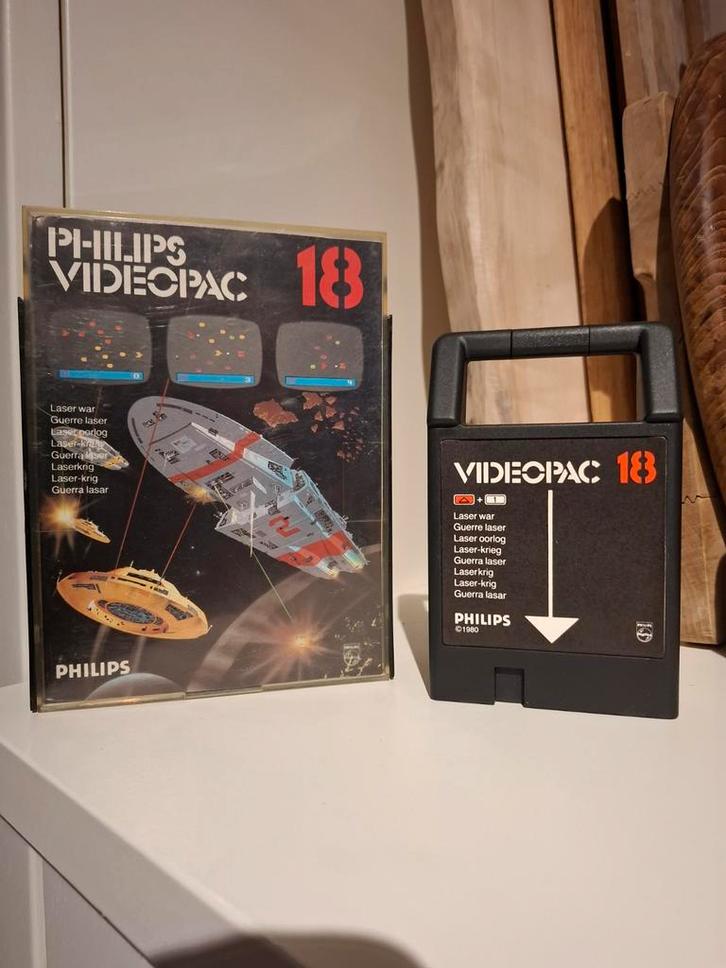 Philips Videopac 18 Laser War - Retro Gaming Cartridge, Spelcomputers en Games, Games | Overige, Gebruikt, 1 speler, Vanaf 3 jaar