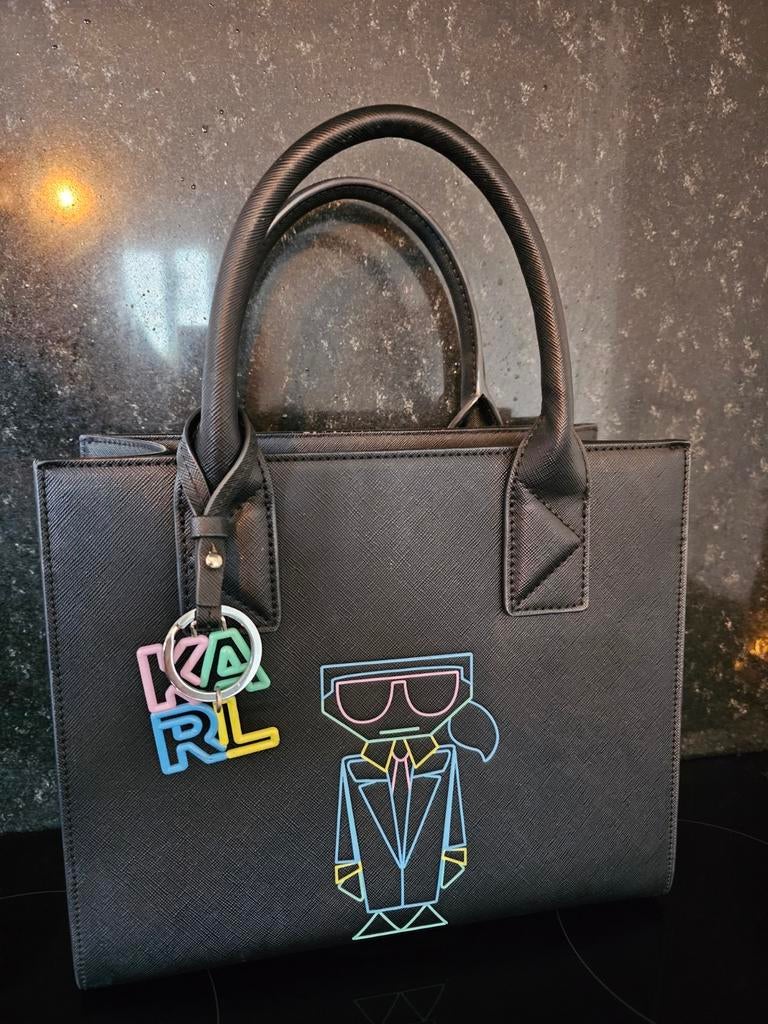 Karl lagerfeld, Sieraden, Tassen en Uiterlijk, Tassen | Damestassen, Ophalen of Verzenden, Zwart, Handtas