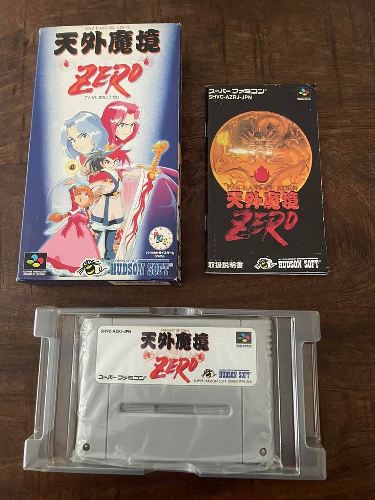 Far East of Eden SNES Super Nintendo Famicom SFC CIB NTSC, Spelcomputers en Games, 1 speler, Ophalen of Verzenden, Zo goed als nieuw