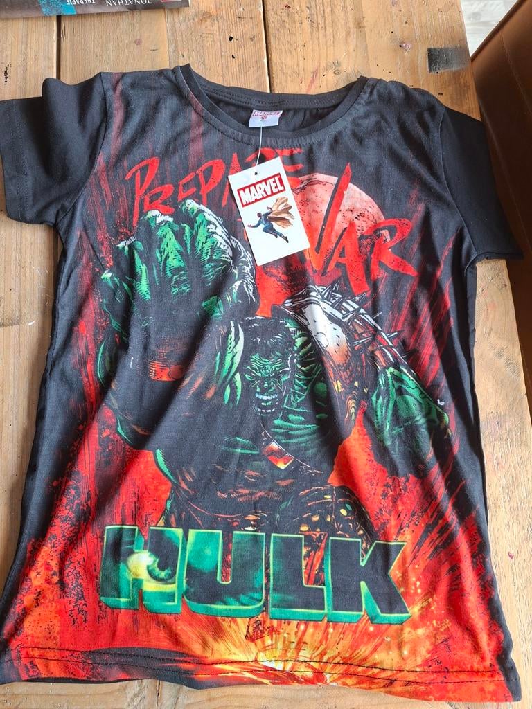 Marvel Hulk T-shirt maat 128, Ophalen of Verzenden