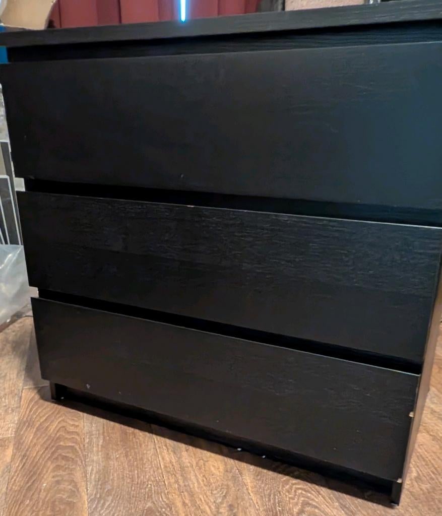 MALM ladekast met 3 laden, Huis en Inrichting, Kasten | Ladekasten, Ophalen, Gebruikt, 50 tot 100 cm, 3 of 4 laden