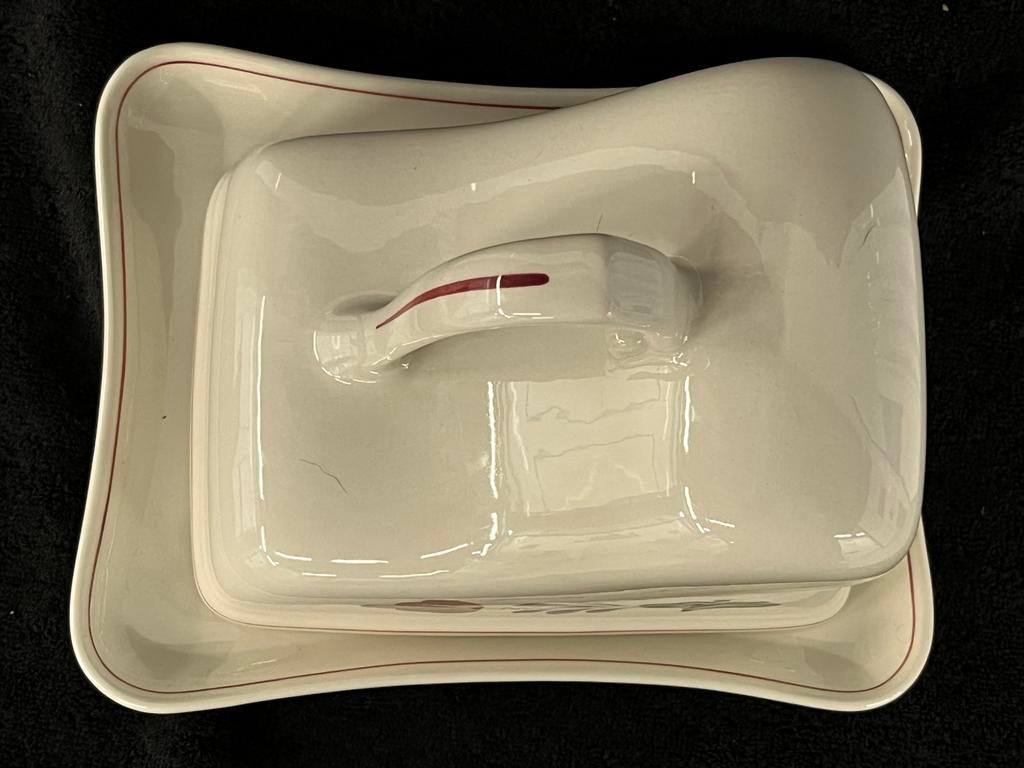 Leuk voor pasen Boerenbont kaasstolp met onderbord van Boch, Huis en Inrichting, Keuken | Servies, Keramiek, Overige typen, Div