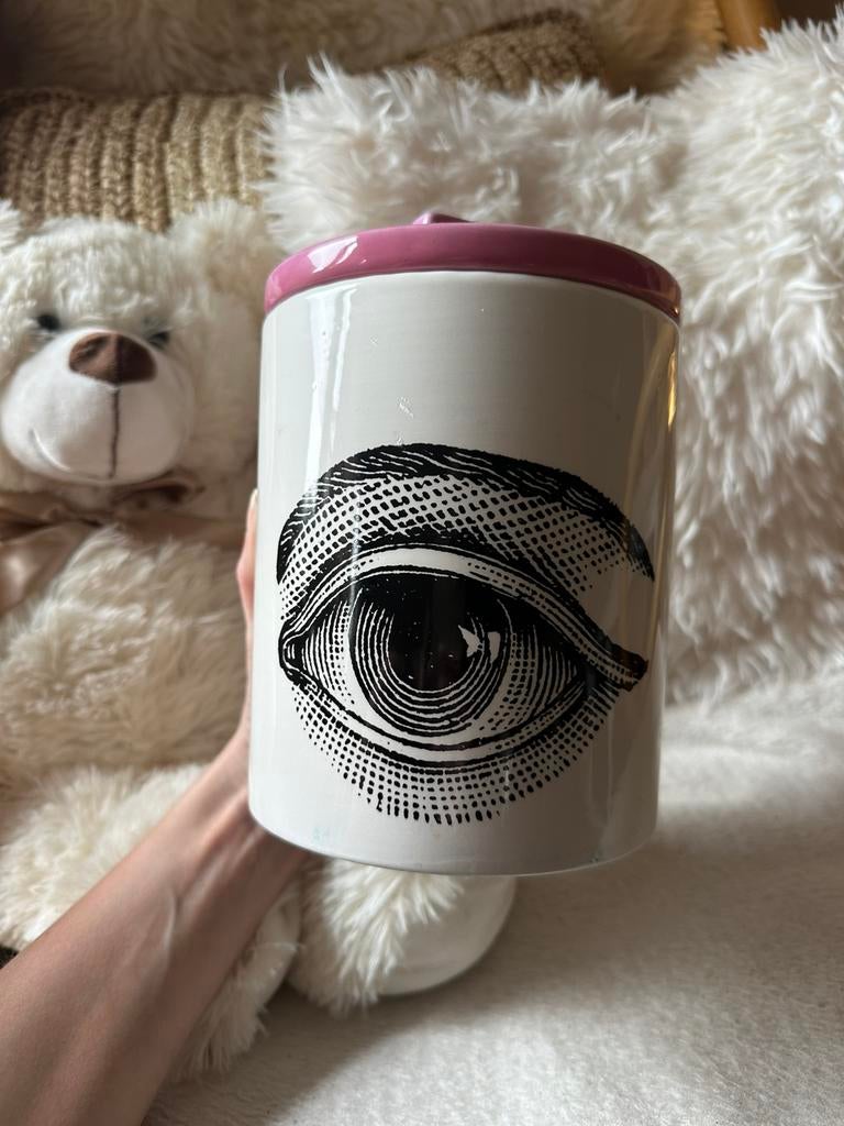 Moderne voorraadpot met oog van Kitsch Kitchen, Ophalen of Verzenden, Zo goed als nieuw, Overige stijlen, Overige typen