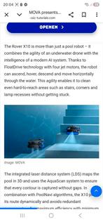 Nieuwe zwembad robot 1 maak gebruikt bij schowroom
Ophalen b, Ophalen