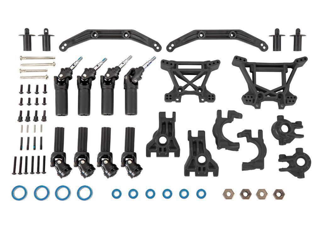 TRAXXAS Outer Driveline & Suspension Upgrade Kit, Black., Hobby en Vrije tijd, Modelbouw | Radiografisch | Auto's, Elektro, Auto offroad