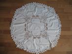 Rond Salon Tafelkleed *Open Gewerkt *Bloemen + Rand Vintag, Huis en Inrichting, Ophalen of Verzenden, Zo goed als nieuw, Rond