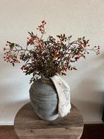 Kruikvaas pot Still met shabbydoek en PTMD berry takken, Ophalen, Overige kleuren, Aardewerk of Porselein, Zo goed als nieuw