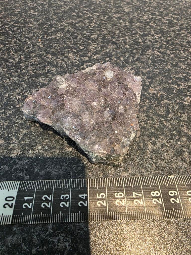 Amethist - 168 gram, 8x6 cm, Ophalen of Verzenden, Gebruikt