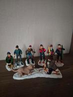 Kerstdorp figuren set kersthuisjes, Diversen, Kerst, Ophalen of Verzenden, Zo goed als nieuw