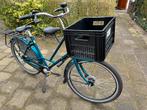Azor Abdij Damesfiets met voordrager en krat, Versnellingen, Ophalen, Overige merken, 53 tot 56 cm