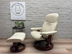 Luxe Stressless relax fauteuil relax stoel draaibaar leer, N, N, Verzenden, Leer