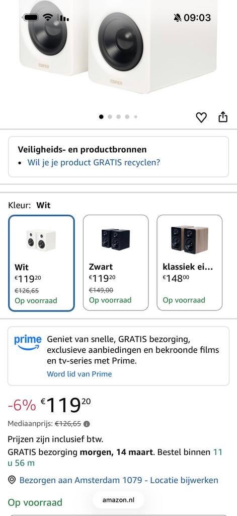 NZXT Relay Speakers - Wit (Nieuw in doos), Audio, Tv en Foto, Luidsprekers, Overige merken, Nieuw, Ophalen of Verzenden, 60 tot 120 watt
