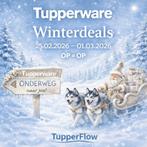TUPPERWARE Winterdeals -doos-bak-schaal-fles-kom-tas, Ophalen of Verzenden, Nieuw, Schaal