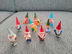 David de kabouter vintage speelgoed 10 poppetjes, Star toys Barcelona, Gebruikt, Ophalen of Verzenden, Nvt