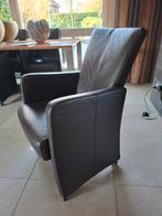 6 eetkamerstoelen, Ophalen, Gebruikt, Bruin, Leer