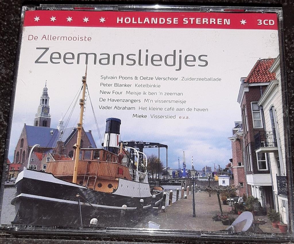 Hollandse sterren de allermooiste zeemansliedjes 3cd, Ophalen of Verzenden, Zo goed als nieuw, Levenslied of Smartlap, Boxset