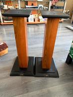 Chario Luidspreker Standaards - Houten Design lichte schade., Audio, Tv en Foto, Overige merken, Gebruikt, Overige typen, Ophalen of Verzenden