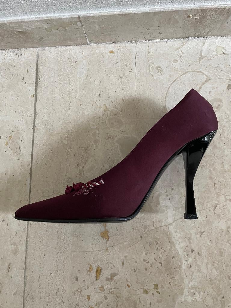 Loriblu: z.g.a.n. bordeau rode pumps maat 38, Pumps, Verzenden, Loriblu, Zo goed als nieuw