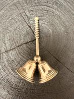 Antieke zilveren dubbele bel, Verzenden, Zilver