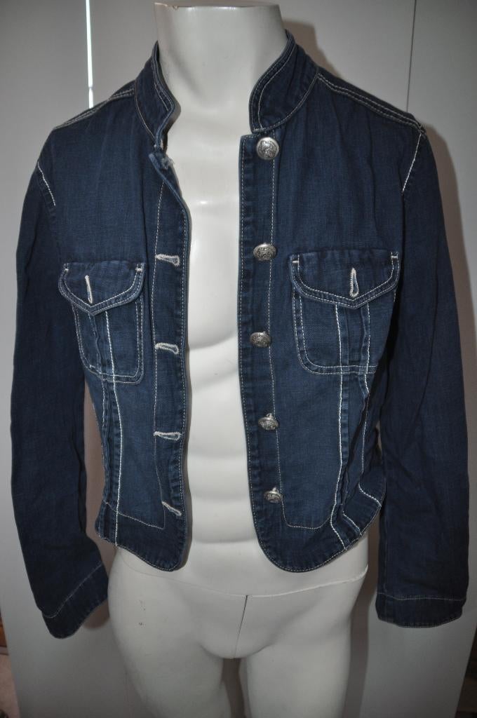 Tuw10 Spijkerjasje Leon maat 42, Kleding | Dames, Grote Maten, Blauw, Leon, Ophalen of Verzenden, Zo goed als nieuw