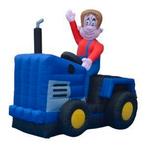 boer op trekker opblaasfiguur, Nieuw, Ophalen of Verzenden, Vtv, Feestartikel