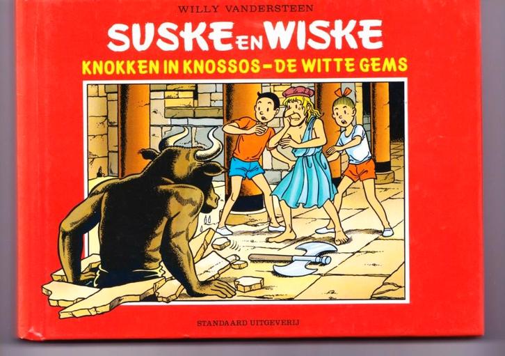 Suske en Wiske dubbelalbum Knokken in Knossos de witte gems, Boeken, Stripboeken, Gelezen, Eén stripboek, Ophalen of Verzenden