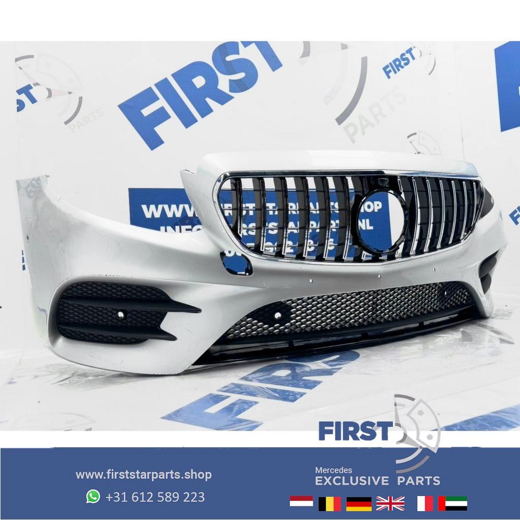 W213 BUMPER AMG LINE VOORBUMPER COMPLEET + GT GRIL Mercedes, Gebruikt, -, Voor, Ophalen of Verzenden