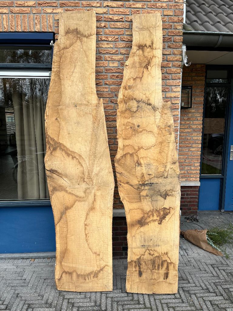 Eiken schaaldeel, Doe-het-zelf en Verbouw, Hout en Planken, Ophalen, 25 tot 50 mm, Eiken, Nieuw