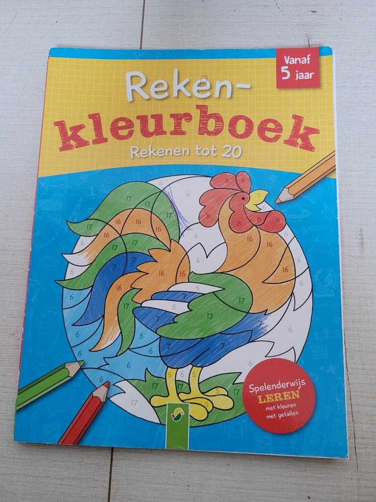 Reken kleurboek, vanaf 5 jaar., Ophalen, Zo goed als nieuw, Rekenen