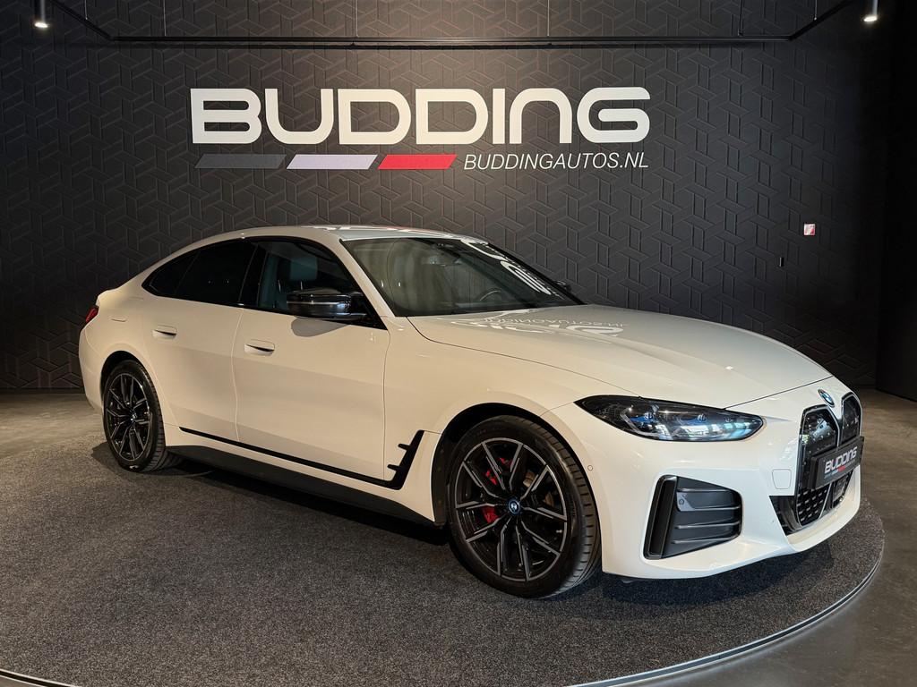 BMW i4 M50 High Exe 84 kWh | M-sport | Head-up | Memory |, Auto's, BMW, Gebruikt, Zwart, Adaptive Cruise Control, Wit