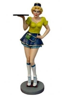 Roller Skater Lady - 166 cm hoog