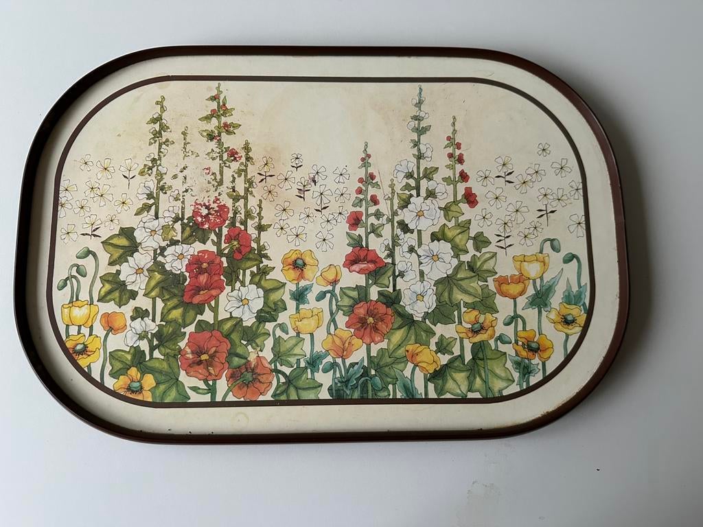 vintage dienblad van St Michael (Marks & Spencer) melamine, Ophalen of Verzenden, Gebruikt, Rechthoekig, Overige materialen
