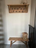 Kapstok met bankje, Zo goed als nieuw, Minder dan 100 cm, Hout, Ophalen