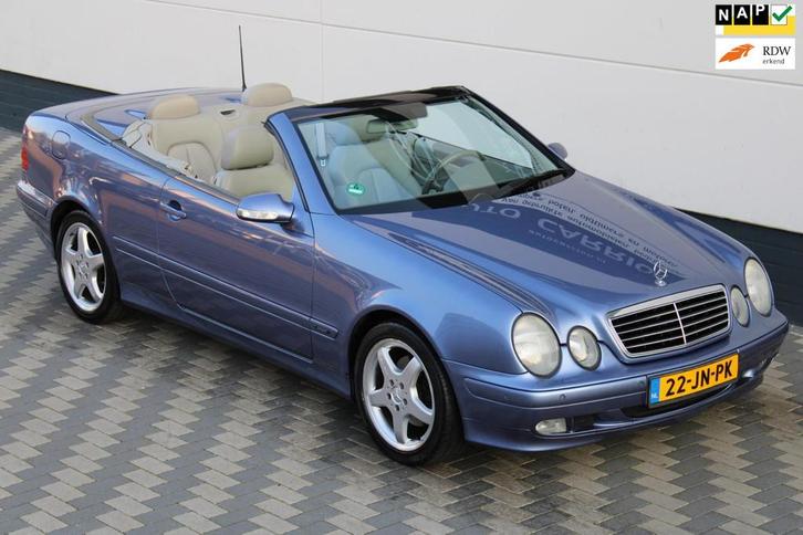 Mercedes-Benz CLK-klasse Cabrio 200 K. Leder NAP Youngtimer, Auto's, Mercedes-Benz, Bedrijf, Te koop, CLK, ABS, Airbags, Airconditioning