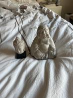 Boeddhabeeldjes set steen 16 en 11 cm hoog, Huis en Inrichting, Ophalen of Verzenden, Gebruikt