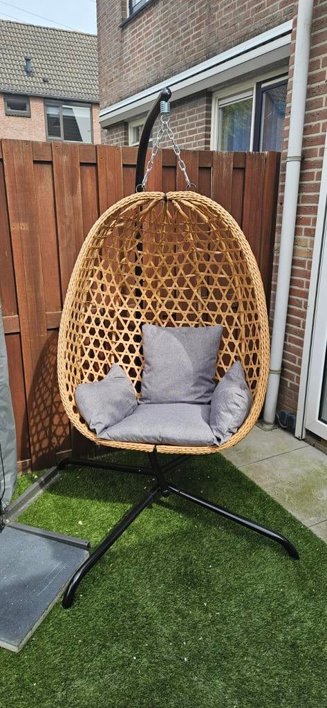 Egg hangstoel, Tuin en Terras, Ophalen of Verzenden, Zo goed als nieuw, Wicker